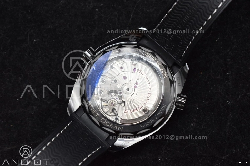 Real Deep Edition Strap Nylon on Super Ceramic VSF 45.5mm Black Black Clone Planet A8906 Best 1:1 Ocean 0517